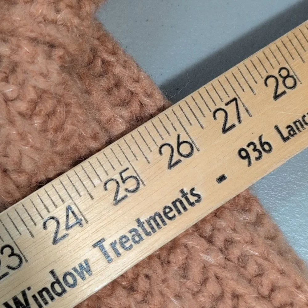 Free People Fluffy Fox Turtleneck Sweater blend chunky oversized relaxed Large